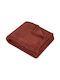 S-f Columbia Κουβέρτα Fleece Ημίδιπλη 180x220εκ. Roux