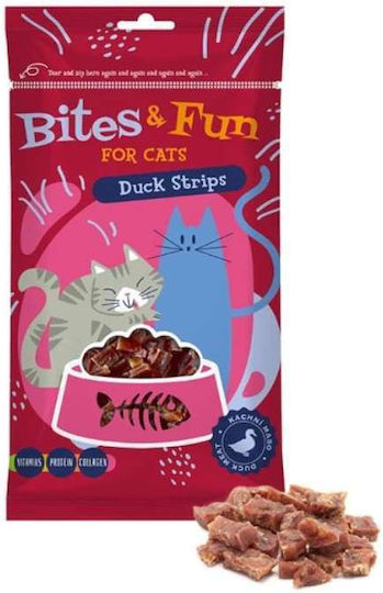 Λιχουδιά Γάτας Akinu Bites & Fun Duck Strips 60gr