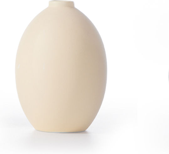 Nef-Nef Homeware Βάζο Κεραμικό Εκρού Φ8cm