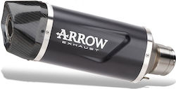 Arrow Exhaust Aluminium Dark Indy Race Evo Carbon End Cap for Honda Cb 500 Hornet 2024 71964AKN Aluminum Dark