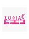 WoodStudio Tennis Kids Wall Hanger Multi Hook Metallic Fuchsia 35x18cm