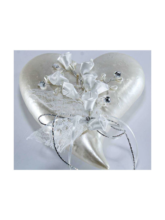 Heart Tail Silver White 0520038 Decor