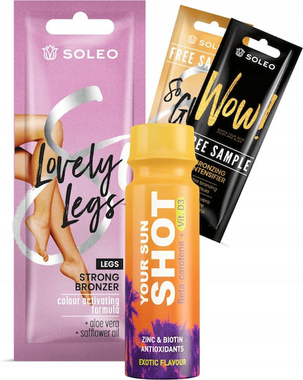 Soleo Lovely Legs 3x10ml Strong Bronzer Leg Tanning + Freebies