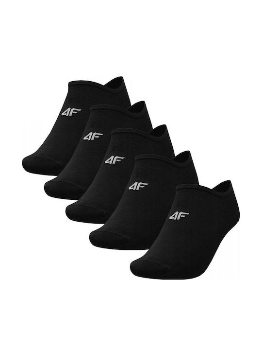 4F Sportsocken Schwarz 5 Paare