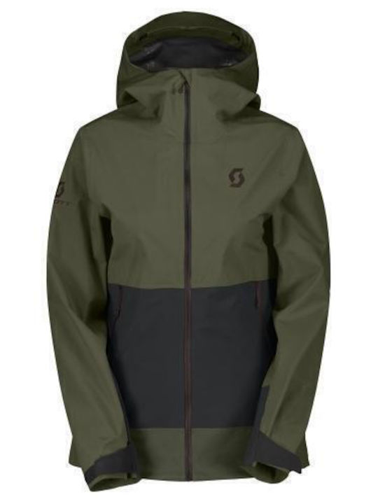 Scott Dryo 420926SCT_DGL_GREEN Γυναικείο Μπουφάν για Σκι & Snowboard Πράσινο