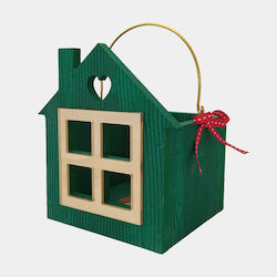WoodStudio Wooden Candlestick Green