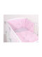 Bobono Set Kinderbettbezug Einzel mit Kissenbezug Pink, Gray 100x135cm
