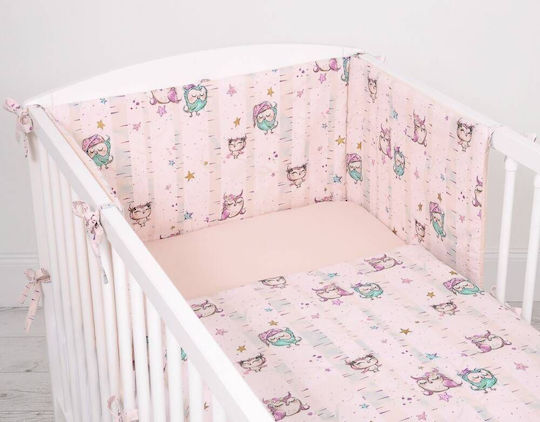 Bobono Детски Плик за Завивка Единичен Powder Pink 100x135бр