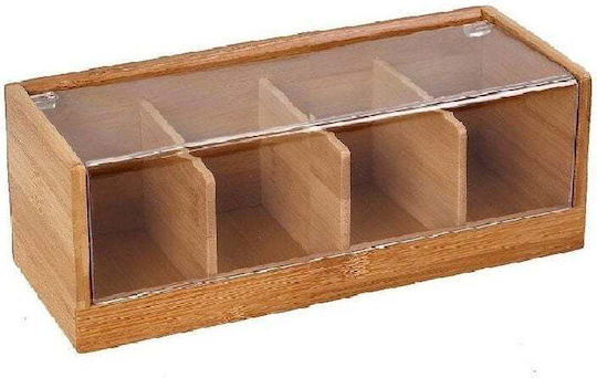 Κουτί Αποθήκευσης Τσάι 4 Θέσεων 29x13x10 Espiel Xyx109 29x13x10 Bamboo Κουτί Αποθήκευσης Τσάι 4 Θέσεων 29x13x10 Espiel Xyx109 29x13x10 Bamboo