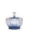 Glasbonboniere Blau 14x15cm
