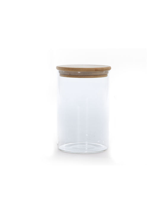 Nef-Nef Homeware Store General Use Glass Jar with Airtight Lid Transparent 1100ml 1 Piece