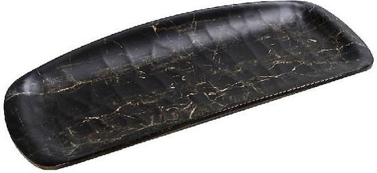 Espiel Black Wood Serving Platter Rectangular Black 20.5x8.5cm