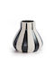 Dekorative Keramikvase Nef-nef Homeware Platense Schwarz 15,5x14,2
