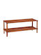 Wooden Shoe Rack 2 Shelves Walnut 64x27x29.5cm Galifas 7960752 Galifas