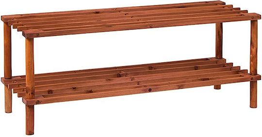 Wooden Shoe Rack 2 Shelves Walnut 64x27x29.5cm Galifas 7960752 Galifas