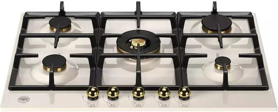 Bertazzoni Εστία Φυσικού Αερίου Αυτόνομη 75.2x52.2εκ. Μπεζ