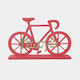 Wooden Craft Decoration Base Bicycle Large Coral 18.8 X 30 X 4 cm