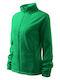 Women's Cardigan with Zipper Green