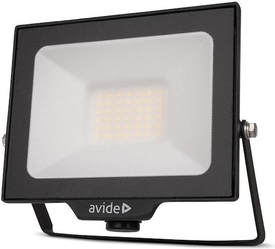 Avide Waterproof LED Flood Light 30W Natural White 4000K with Motion Sensor IP44