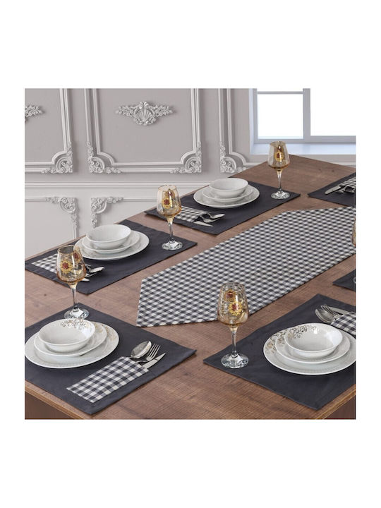 Tropik Home Ράνερ Σετ 7τμχ Black 40x170εκ.