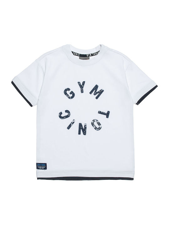 Kinder-T-Shirt Weiß Druck