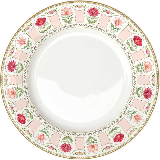 Marva Teller Untiefe aus Porzellan Rosa 26.5cm