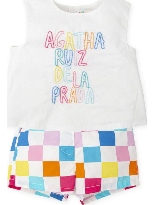Kinder-Set mit Shorts Sommer 2Stück White