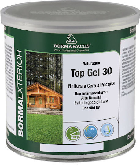 Borma Wachs Naturaqua Top Gel Wasser No08 Farblos Matt 750ml