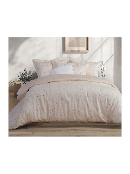 Nef-Nef Homeware KIARA Tagesdecke Übergröße aus Polyester Salmon 240x230cm