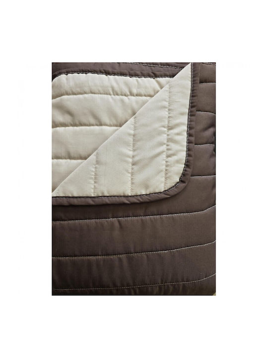 Mardim Coverlet Queen Size Brown-beige 220x240cm