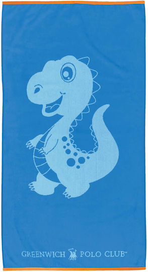 Greenwich Polo Club Kids Beach Towel Blue 140x70cm