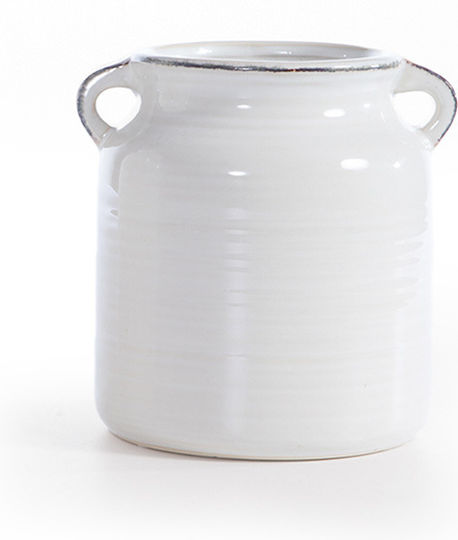 Nef-Nef Homeware Decorative Vase Ecru 15.5x15.5x15.5cm