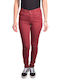Women's Jean Trousers in Slim Fit Red