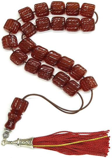 Roloi Komboloi Graven Mastic Worry Beads Honey 37cm