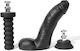 Boneyard Glass Dildo with Scrotum Flesh 20cm