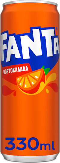 Fanta Πορτοκαλάδα με Ανθρακικό σε Κουτί 330ml