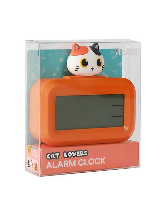 I-Total Tabletop Digital Clock Orange XL2836