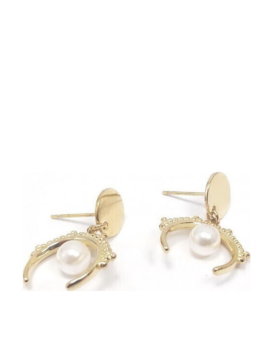 Karma Fashion Earrings made of Steel Gold Plate...