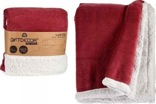 Gift Decor Καναπέ 130x170εκ. Ροζ Λευκό