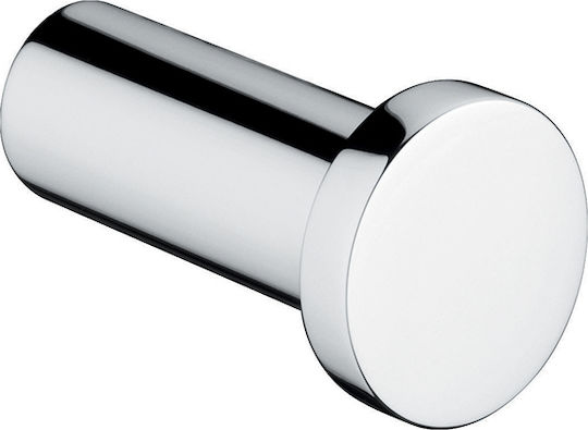 Gedy Single Wall-Mounted Bathroom Hook Silver