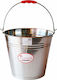 Mop Bucket Stainless Steel Bucket Capacity 10lt Silver