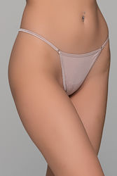 Milena by Paris Γυναικείο Sexy String Μπεζ