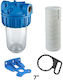 Atlas Filtri 3P Junior Plus AFO SX Junior Plus Water Filtration System Single Central Supply with Replacement Filter Nήματος FA 7 SX 25mcr, Support Base & Key 80216470695803