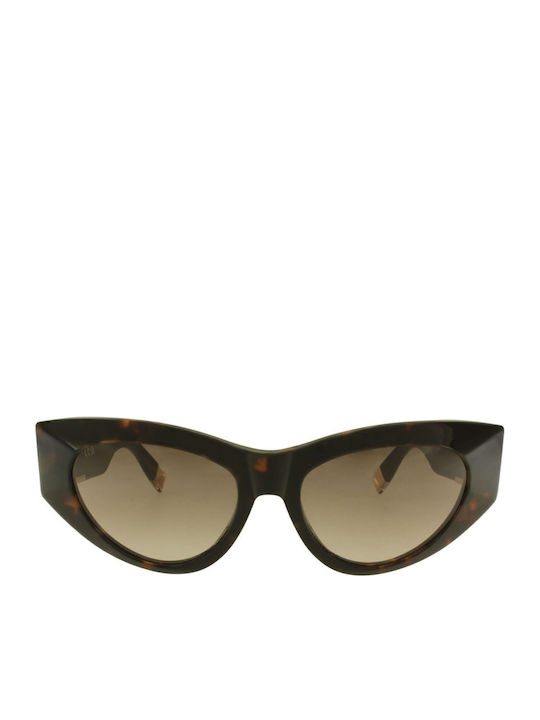 Furla Women's Sunglasses with Brown Tartaruga P...