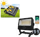 Tragbarer Wasserdichter Solar LED Flutlichter Warmes Weiß 3000K IP44