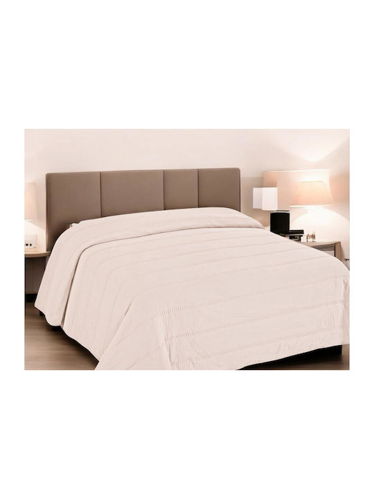 Linea Home Rive Κουβερλί Μονό Μπεζ 160x220cm