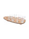 Excellent Houseware Pahare de shot din Bambus 8buc