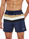 Herren Badebekleidung Shorts Navy Blue Gestreift