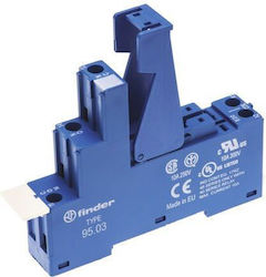 Finder Relay Socket Series 40.31 Units 99.02 86.30 Screw Terminals Din Rail Mounting 35mm 95.03spa