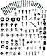 Kit complet de șuruburi pentru plastic și motor Kawasaki Kaze-r 115 Indonezia